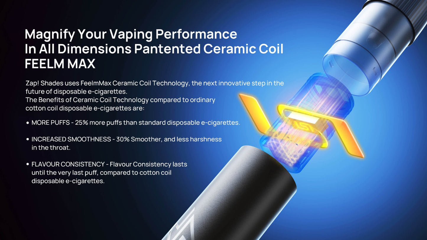 ZAP! SHADES 20MG DISPOSABLE VAPE 2 ml 20 mg Disposable Vape vapeonline