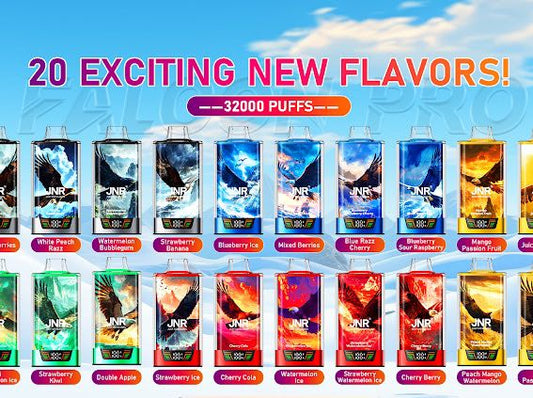 JNR Falcon Pro 28k Puffs Disposable Vape-950mAh Battery, 30ml E-liquid, Multiple Nicotine 19 Flavors