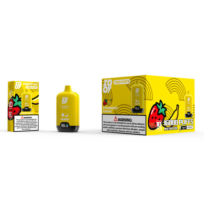 Zooy Rainbow Box 16000 Puff Disposable Rechargeable Electronic Cigarette vape – Zooy 16k puff