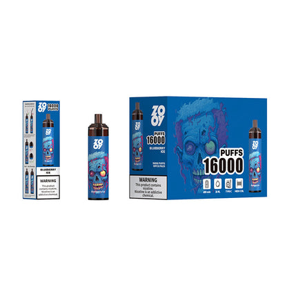 ZOOY TORNADO 16000 Puffs Disposable E-Cigarette – 26ml E-Liquid, Mesh Coil, Rechargeable, Adjustable Airflow