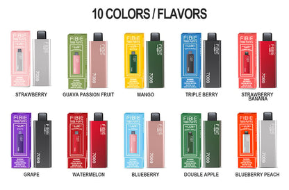 BLUEBERRY-PEACH -  FIBIE 7000 Puffs Disposable Vapor Wands(7000 PUFFS)