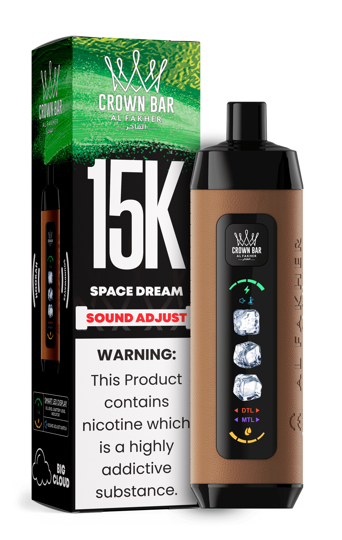 Al Fakher Crown Bar 15k Disposable Vape | Sound Wave