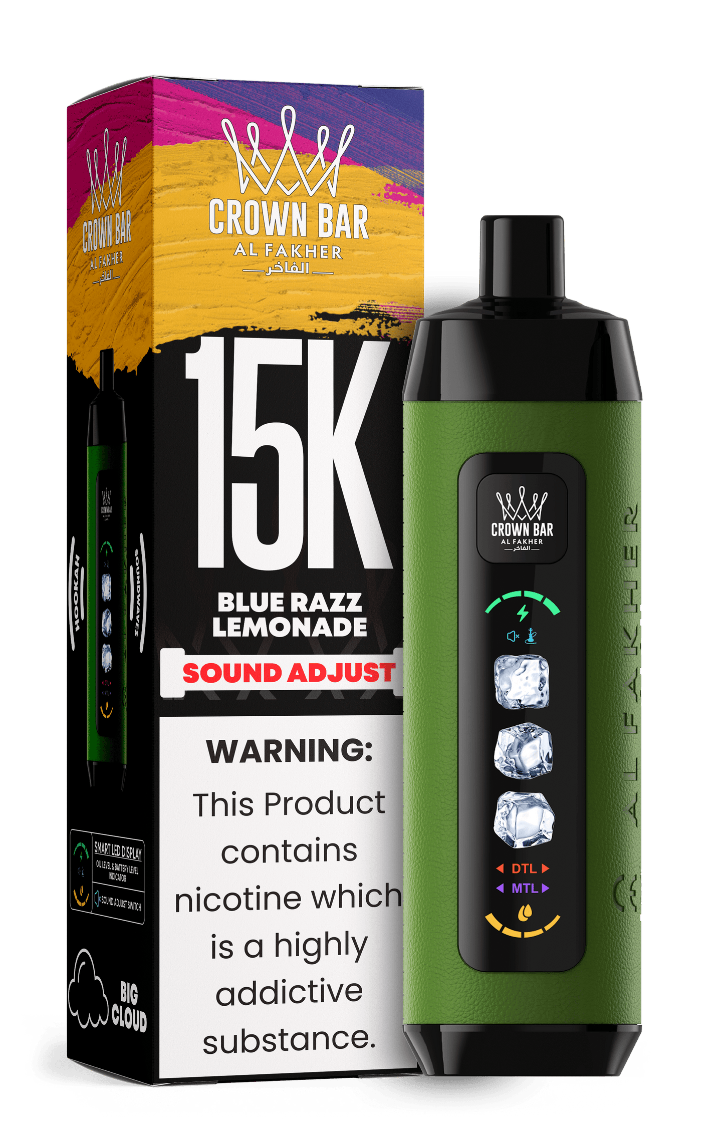 Al Fakher Crown Bar 15k Disposable Vape | Sound Wave