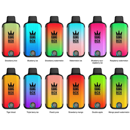 Bang Box 18000 Puffs （0%- 5%） Low Nicotine Bulk Buy LED display Disposable Vapes Wholesale 26ml 850mAh 12 Flavors