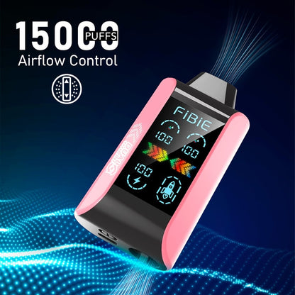 COOL PEACH & BLUEBERRY ICE - FIBIE 15000 Dual Flavors Disposable Vapor Wands(15000 PUFFS)