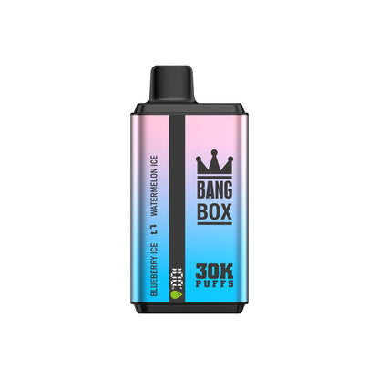 BANGBOX 30000 puffs dual flavors vape,LED Display capcity Batterya ,35ml 850MAH 12 Flavor