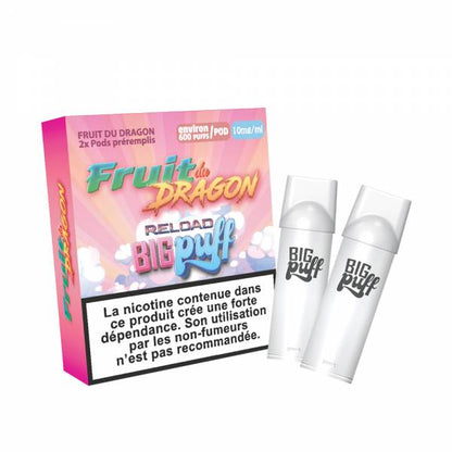 BIG PUFF Reload - Pack de 2 Cartouches 2 ml 600 Puffs