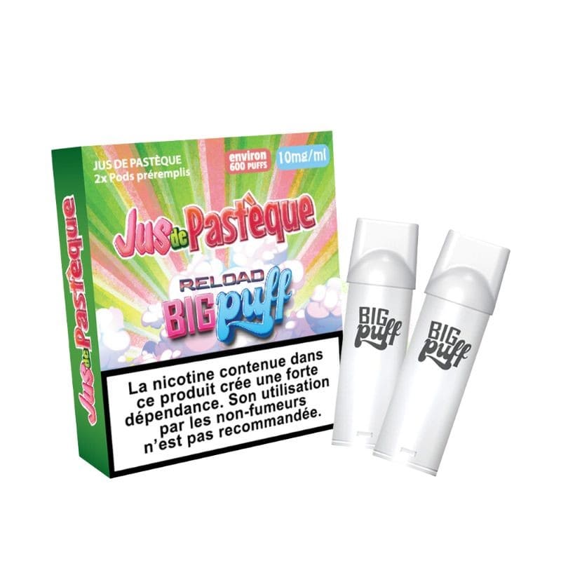 BIG PUFF Reload - Pack de 2 Cartouches 2 ml 600 Puffs