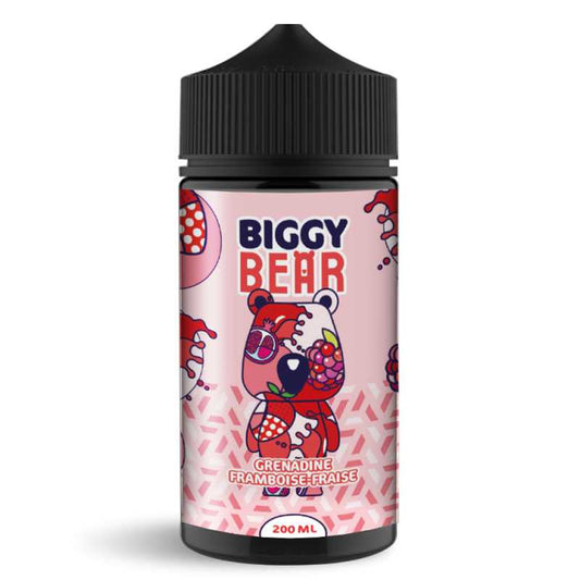 BIGGY BEAR Grenadine Framboise Fraise - E-liquide 200ml