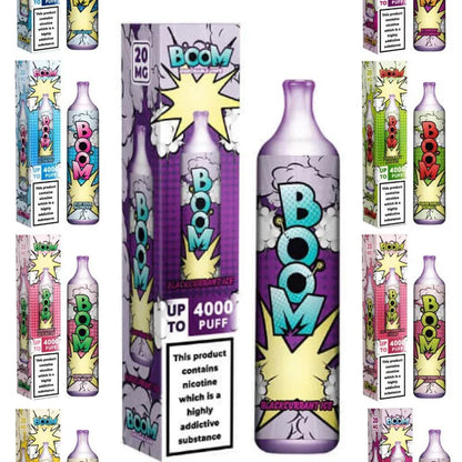 Pack of 10 Boom Disposable Vape2 ml 20 mg Up to 4000 Puffs Non rechargeable