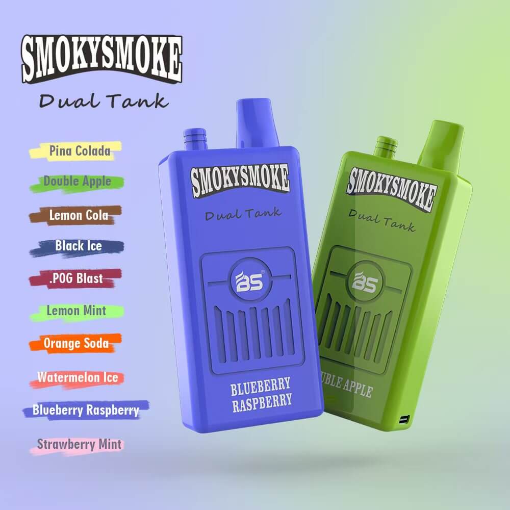Breze Stiik Smokysmoke 16000 Vape: 32ml Dual Tank. Mesh Coil. 16.000 Puffs of Flavor and Power!