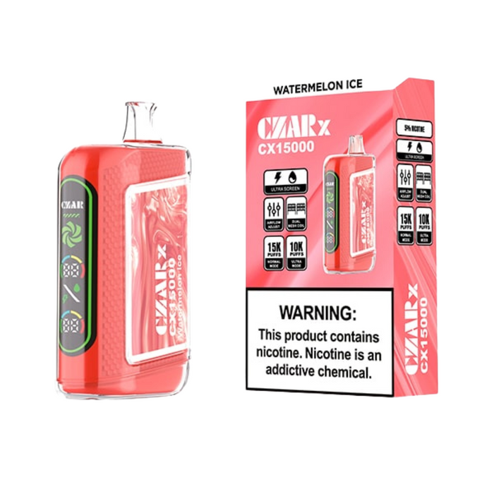 CZAR CX15000 Puffs disposable vape  Czar Graham Swirl Rechargeable Disposable-Multiple Nicotine 15 Flavors