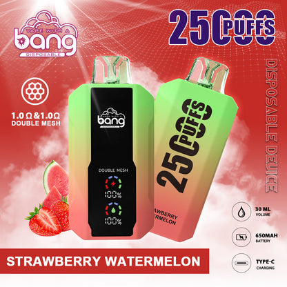 Bang 25000 Puffs Smart Full Screen Turn Ice Wholesale Disposable Vape E Cigarette Puff 25k  Prefilled Pod