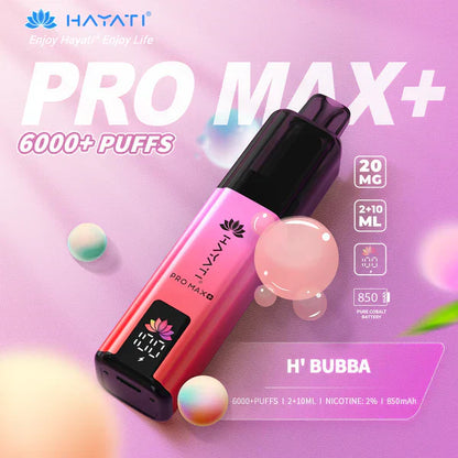 Hayati Pro Max+ 6000 Puffs Disposable Vape (Box of 10)