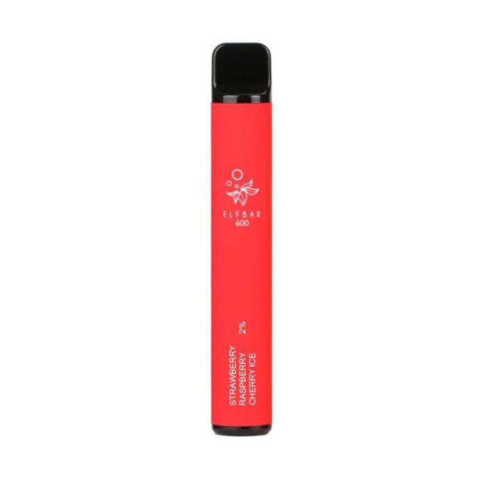 Elf Bar 600 Disposable -  Strawberry Raspberry Cherry Ice 2%