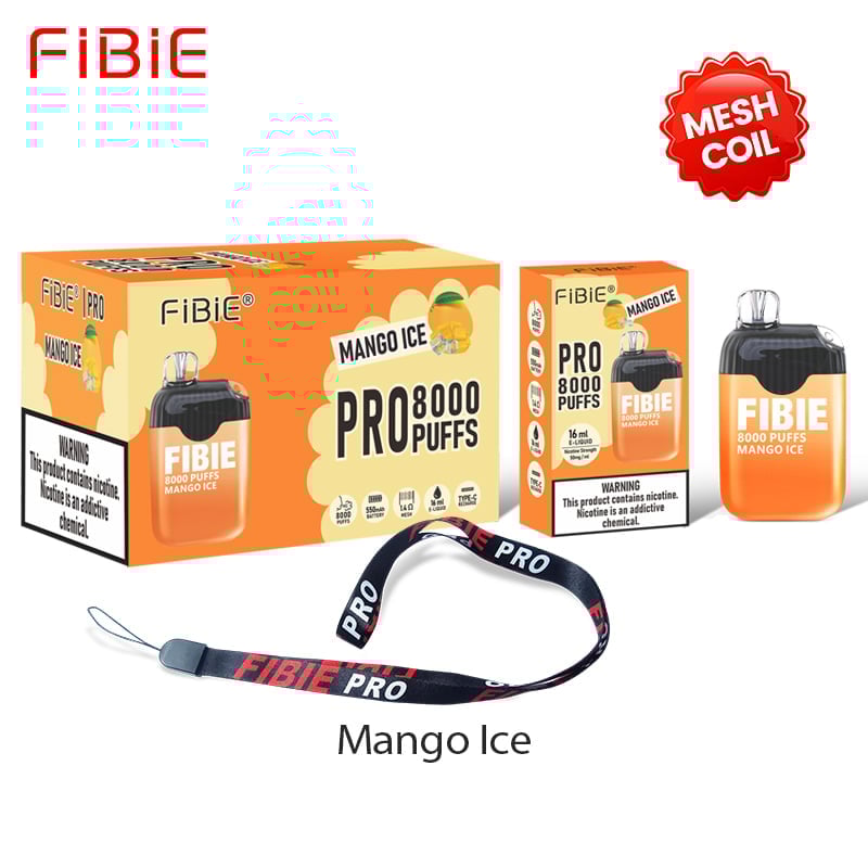 Grape-Ice - FIBIE 8000 Puffs Disposable Vapor Wands(8000 PUFFS)
