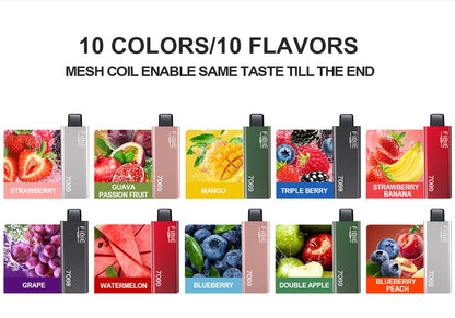 GUAVA-PASSION-FRUIT -FIBIE 7000 Puffs Disposable Vapor Wands(7000 PUFFS)
