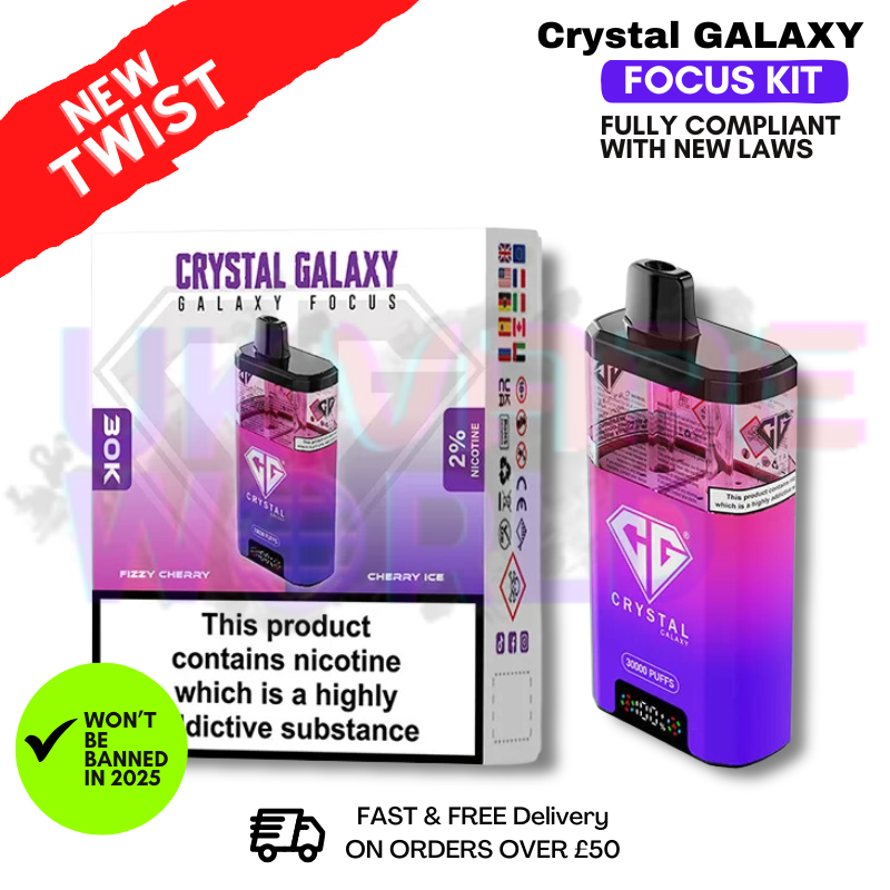 Fizzy Cherry Crystal Galaxy 30K Puff Kit