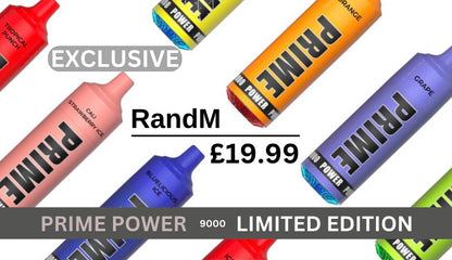 RandM Prime Power 9000 Puffs Disposable Vape - £2.49 | UK Wholesale Vapes