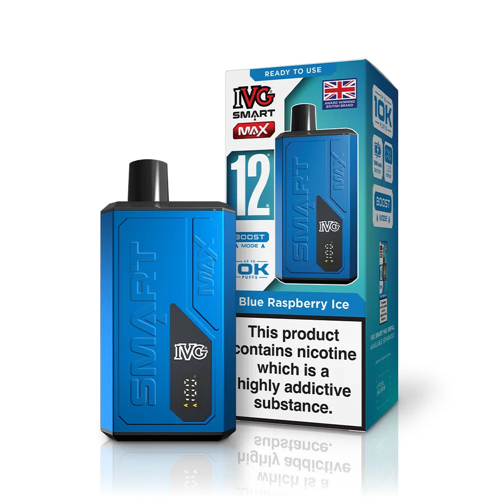 IVG Smart Max Vape Kit-20mg,1000mAh Battery,10ml E-liquid,Multiple Nicotine20 Flavors