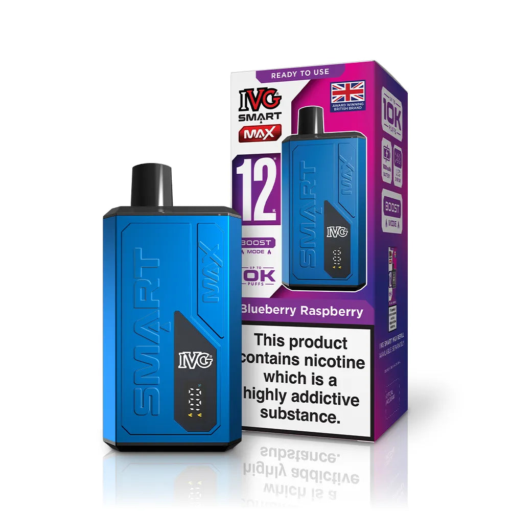 IVG Smart Max Vape Kit-20mg,1000mAh Battery,10ml E-liquid,Multiple Nicotine20 Flavors