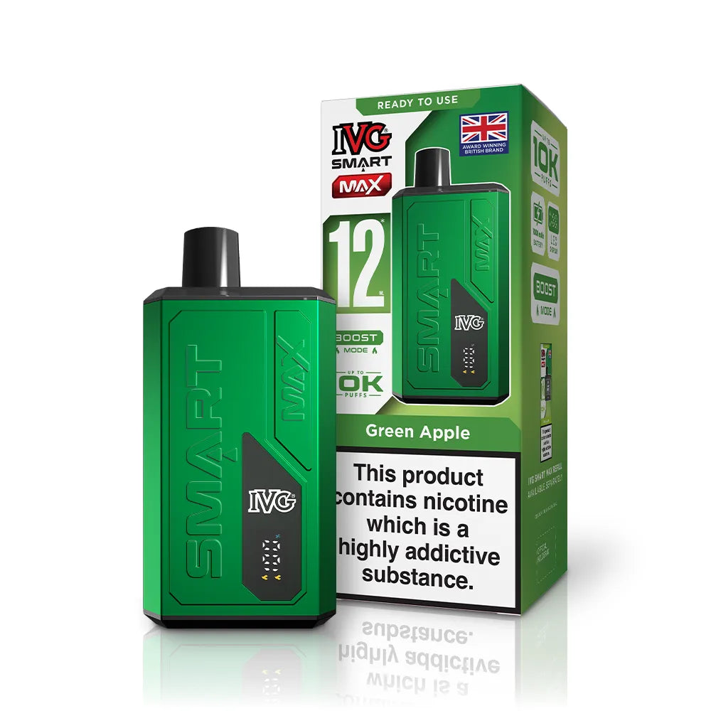 IVG Smart Max Vape Kit-20mg,1000mAh Battery,10ml E-liquid,Multiple Nicotine20 Flavors