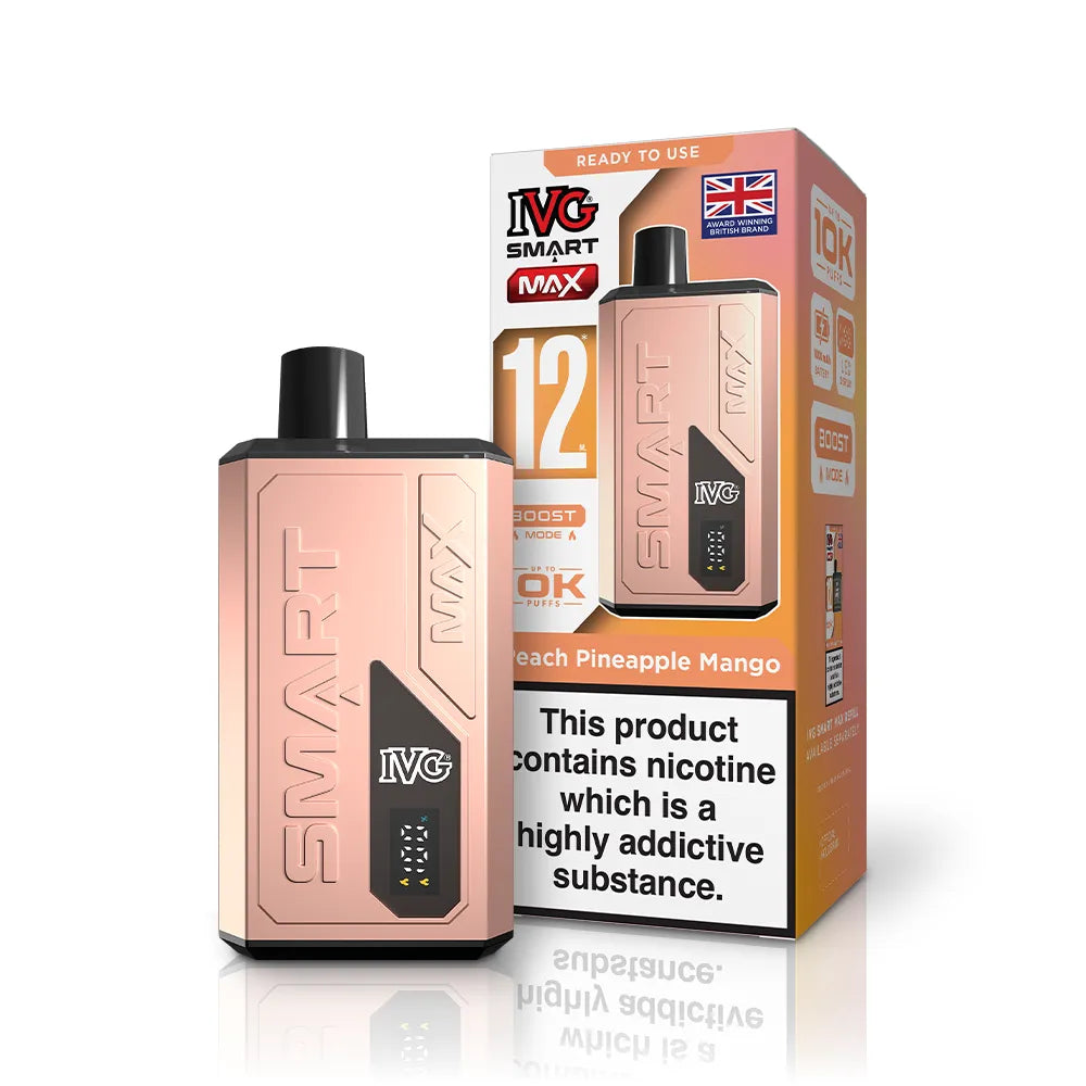 IVG Smart Max Vape Kit-20mg,1000mAh Battery,10ml E-liquid,Multiple Nicotine20 Flavors