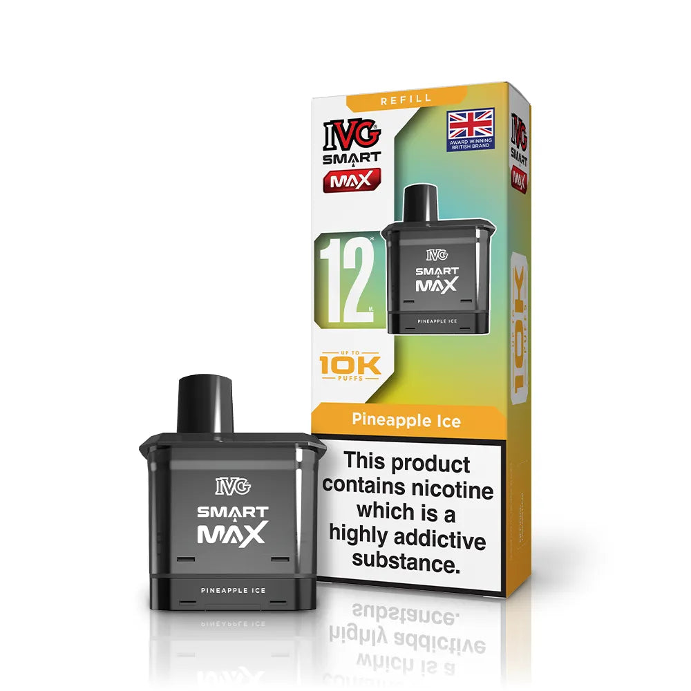 IVG Smart Max Prefilled Pods-1000mAh Battery,10ml E-liquid,Multiple Nicotine 25 Flavors