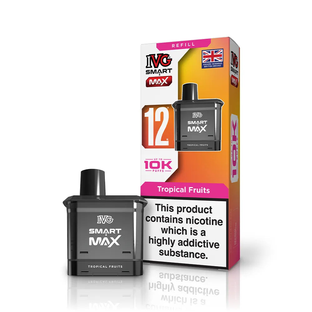 IVG Smart Max Prefilled Pods-1000mAh Battery,10ml E-liquid,Multiple Nicotine 25 Flavors