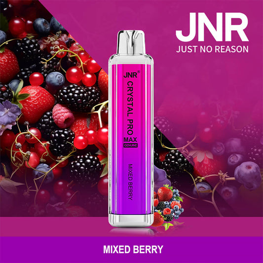 JNR CRYSTAL PRO MAX 5000 Puffs Disposable Vape In Sales-850mAh Battery, 20ml E-liquid, Multiple Nicotine 20 Flavors
