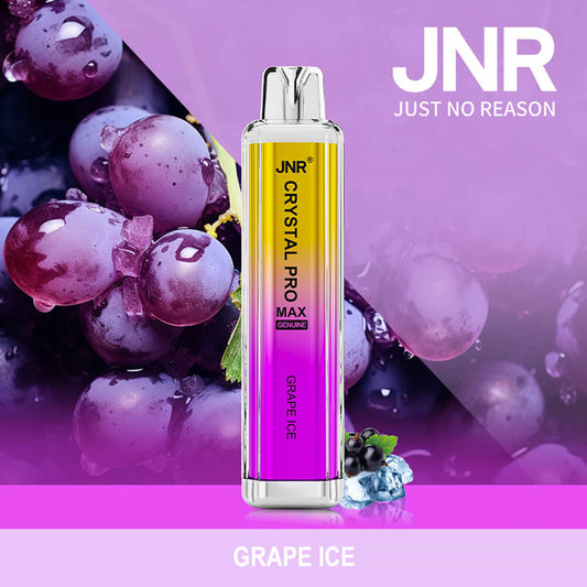JNR CRYSTAL PRO MAX 5000 Puffs Disposable Vape In Sales-850mAh Battery, 20ml E-liquid, Multiple Nicotine 20 Flavors