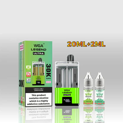 WGA Crystal Legend Ultra 30000 Puffs Disposable Vape (Box of 10)