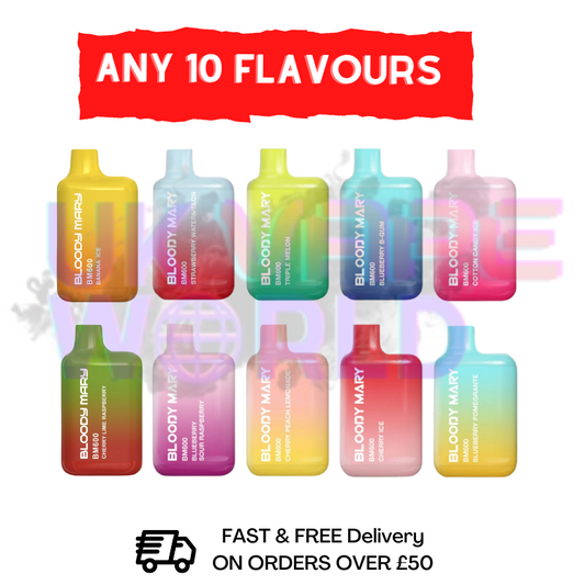 MIXED FLAVOURS - Bloody Mary 600Puff Box of 10