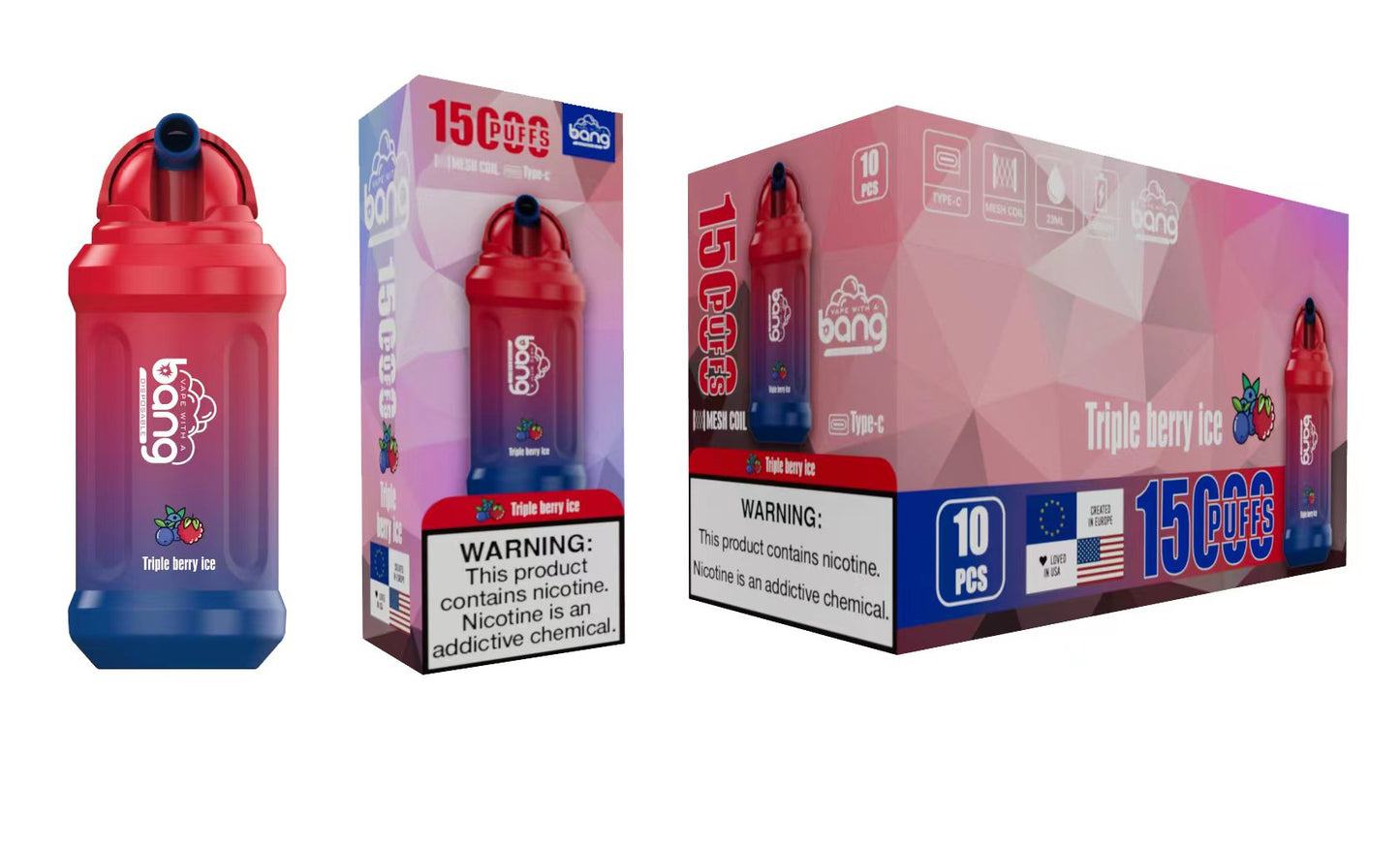 BANG 15000 Puffs 25 - Bang 15000 Puffs 5% Low Nicotine 23ML 600mAh Rechargeable Bulk Buy Disposable Best Vapes Pen Wholesale 16 Flavors