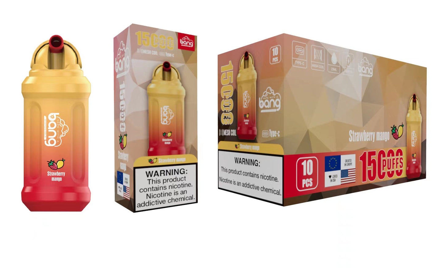 BANG 15000 Puffs 25 - Bang 15000 Puffs 5% Low Nicotine 23ML 600mAh Rechargeable Bulk Buy Disposable Best Vapes Pen Wholesale 16 Flavors