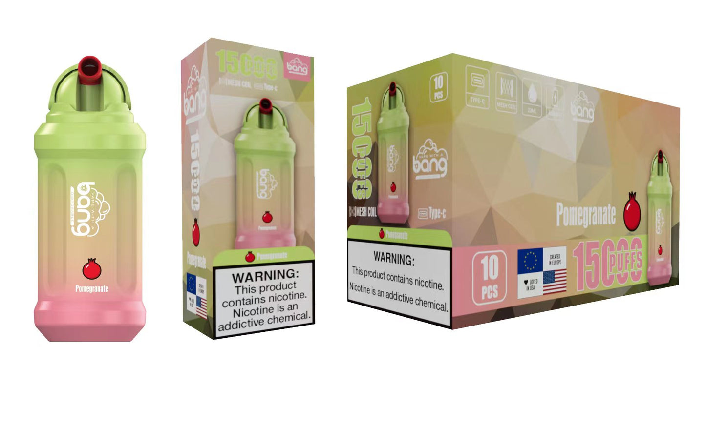 BANG 15000 Puffs 25 - Bang 15000 Puffs 5% Low Nicotine 23ML 600mAh Rechargeable Bulk Buy Disposable Best Vapes Pen Wholesale 16 Flavors