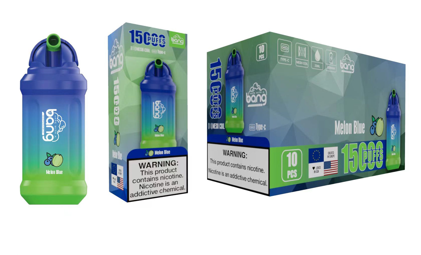 BANG 15000 Puffs 25 - Bang 15000 Puffs 5% Low Nicotine 23ML 600mAh Rechargeable Bulk Buy Disposable Best Vapes Pen Wholesale 16 Flavors