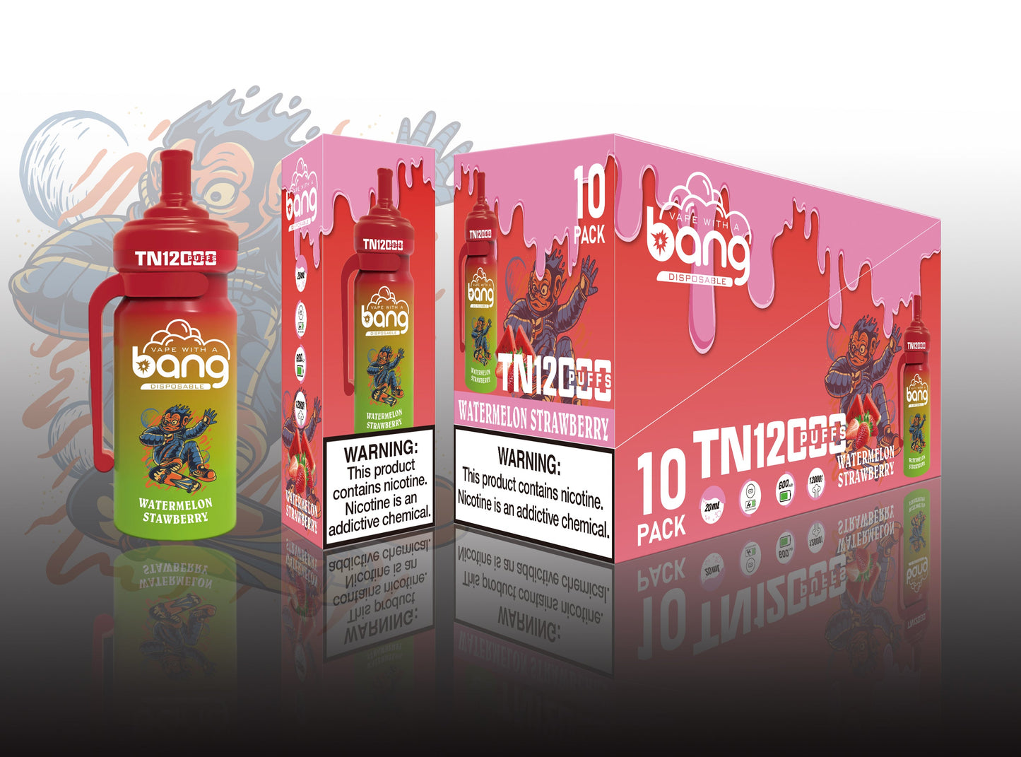 Bang TN 12000 Puffs Disposable Electronic Cigarettes Vape Puff 12k Prefilled PodHot Selling Premium Flavor Bang King Vape Electric Cigarette  Disposable Vape Pen