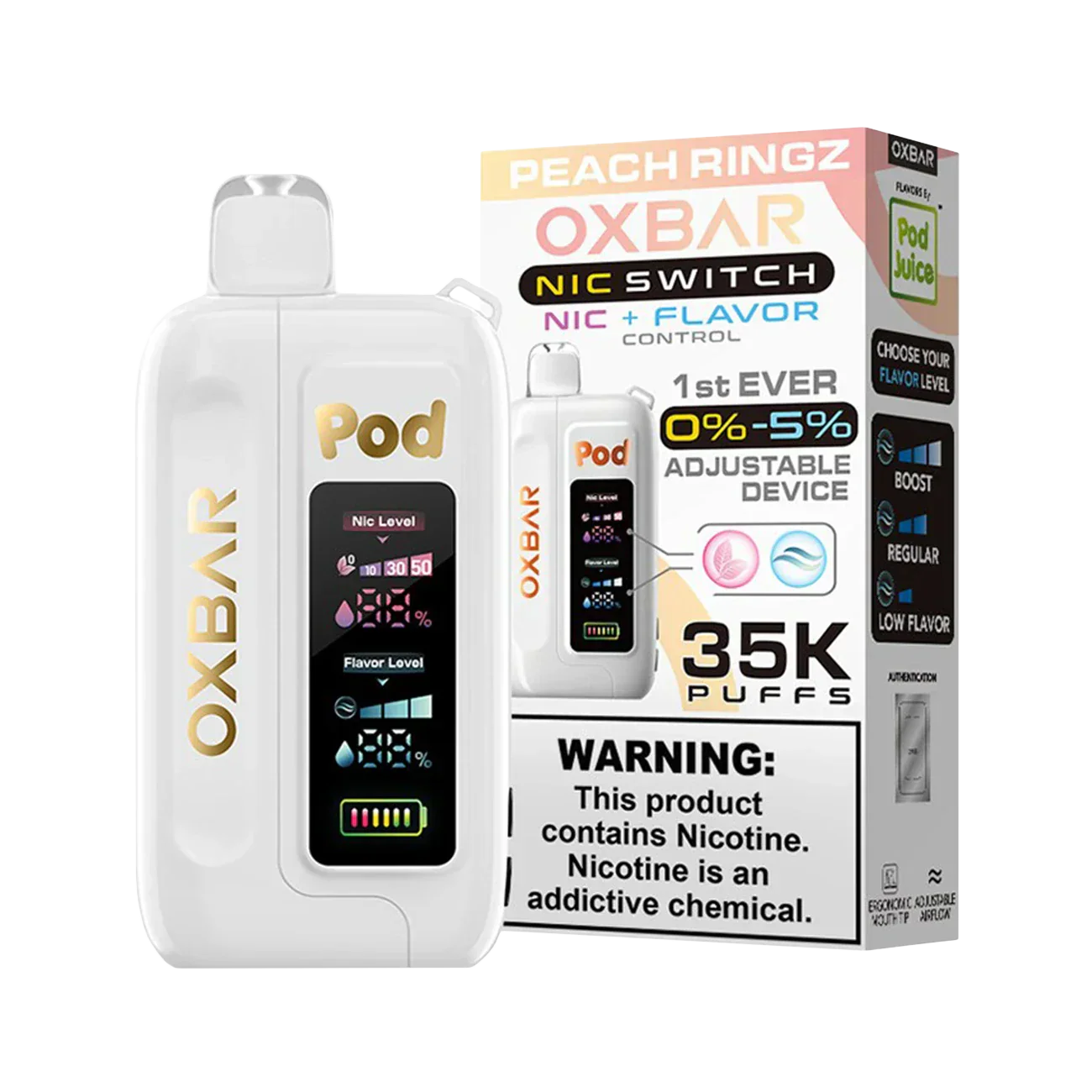 Oxbar X Pod Juice Nic Switch 35K Disposable