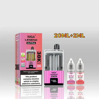 WGA Crystal Legend Ultra 30000 Puffs Disposable Vape (Box of 10)