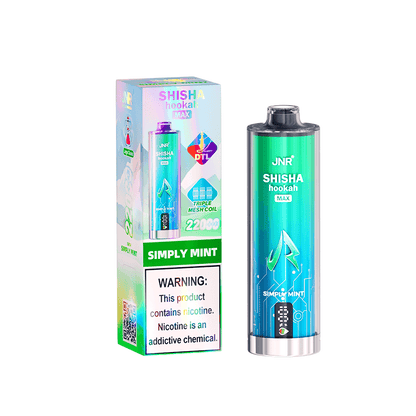 JNR Shisha Hookah Max 22000 PuffsDisposable Vape-1100mAh Battery, 29ml E-liquid, Multiple Nicotine 15 Flavors