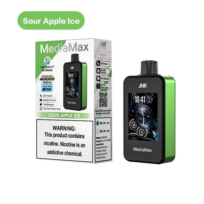 JNR Media Max 40000 Puffs Disposable Vape-1000mAh Battery, 21ml E-liquid, Multiple Nicotine 16 Flavors