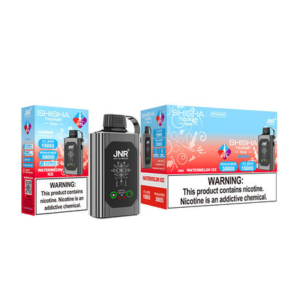 JNR Shisha Hookah Box 30000Puffs Disposable Vape-1000mAh Battery, 25ml E-liquid, Multiple Nicotine 15 Flavors