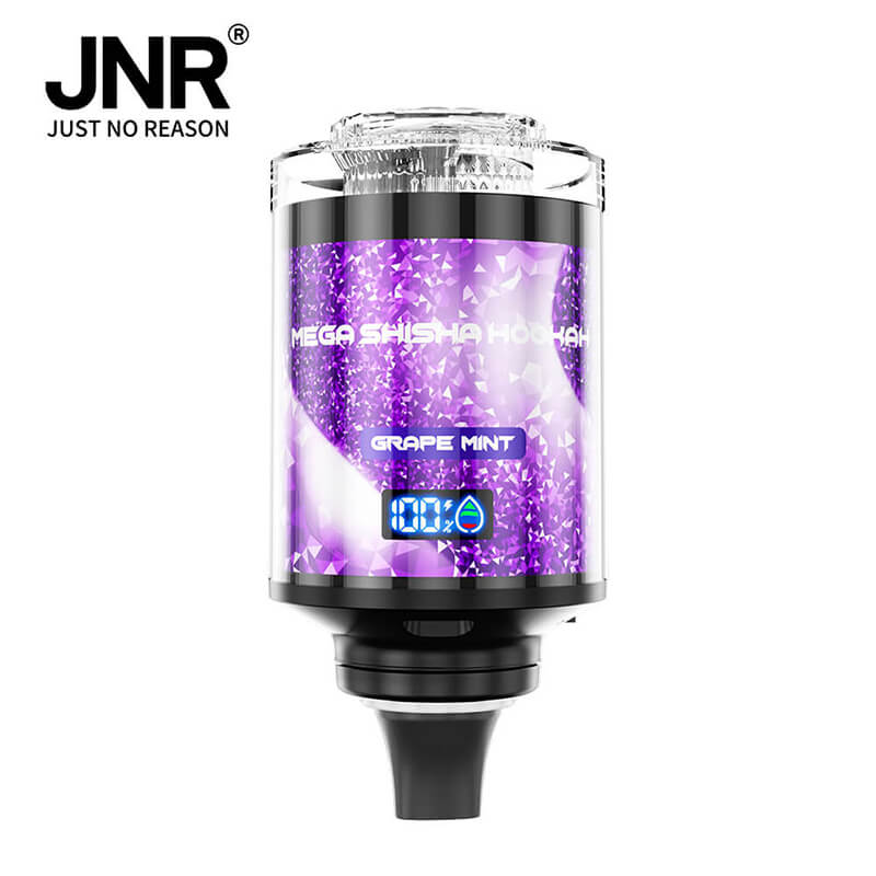 JNR Mega Shisha Hookah 100K Disposable Vape-2200mAh Battery, 60ml E-liquid, Multiple Nicotine 12 Flavors