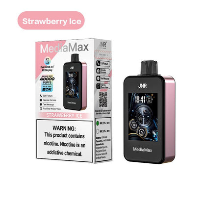 JNR Media Max 40000 Puffs Disposable Vape-1000mAh Battery, 21ml E-liquid, Multiple Nicotine 16 Flavors
