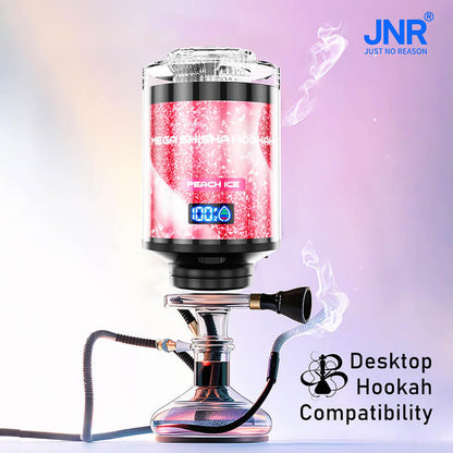 JNR Mega Shisha Hookah 100K Disposable Vape-2200mAh Battery, 60ml E-liquid, Multiple Nicotine 12 Flavors