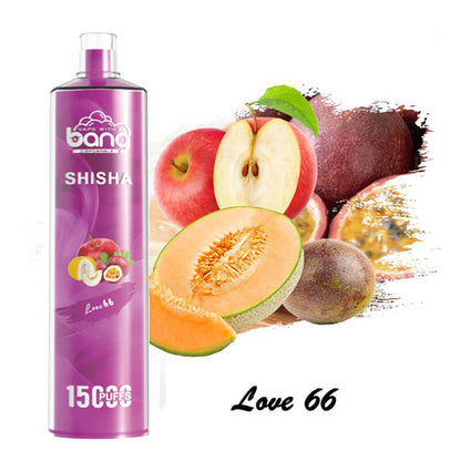 JNR Shisha 12000 Puffs Disposable Vape-750mAh Battery, 24ml E-liquid, Multiple Nicotine 12 Flavors