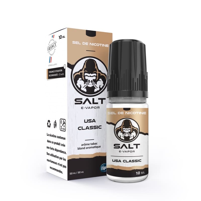 SALT E-VAPOR USA Classic - Sel de nicotine 10ml
