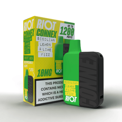 Sicilian Lemon & Lime Fizz - Riot Connex Pod Kit - 1200 PUFFS