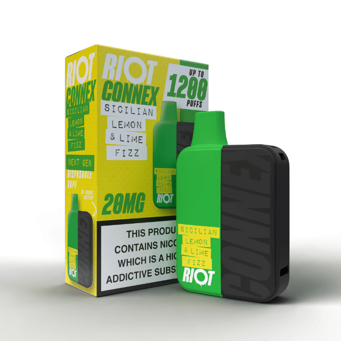 Sicilian Lemon & Lime Fizz - Riot Connex Pod Kit - 1200 PUFFS